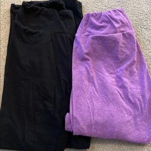 Lularoe leggings os- set of 2